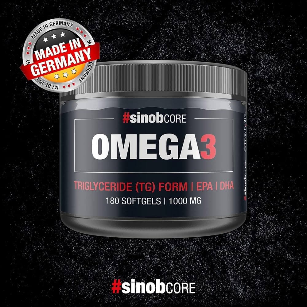 sinobcore Omega 3 1000 mg Fish Oil Capsules